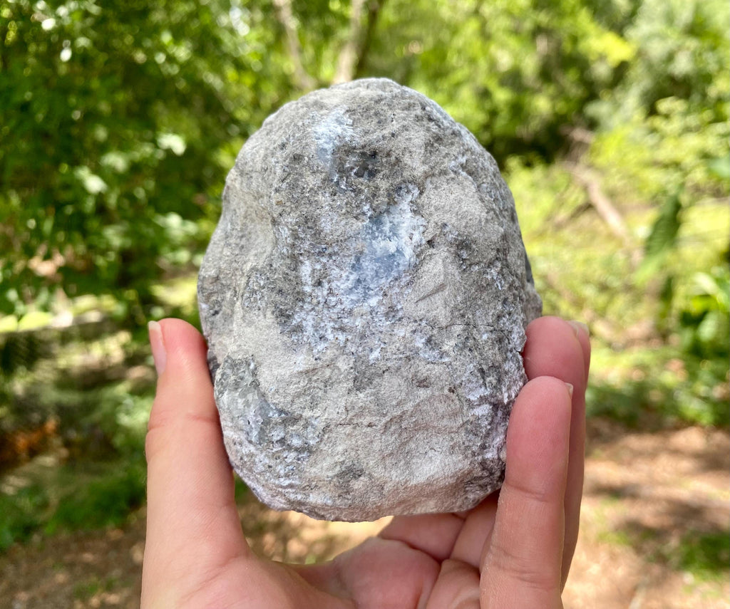 Celestite Crystal Geode – Raw Celestine Cluster for Angelic Energy– Soothing Blue Crystal for Home  Decor, Chakra Alignment, Natural Crystal