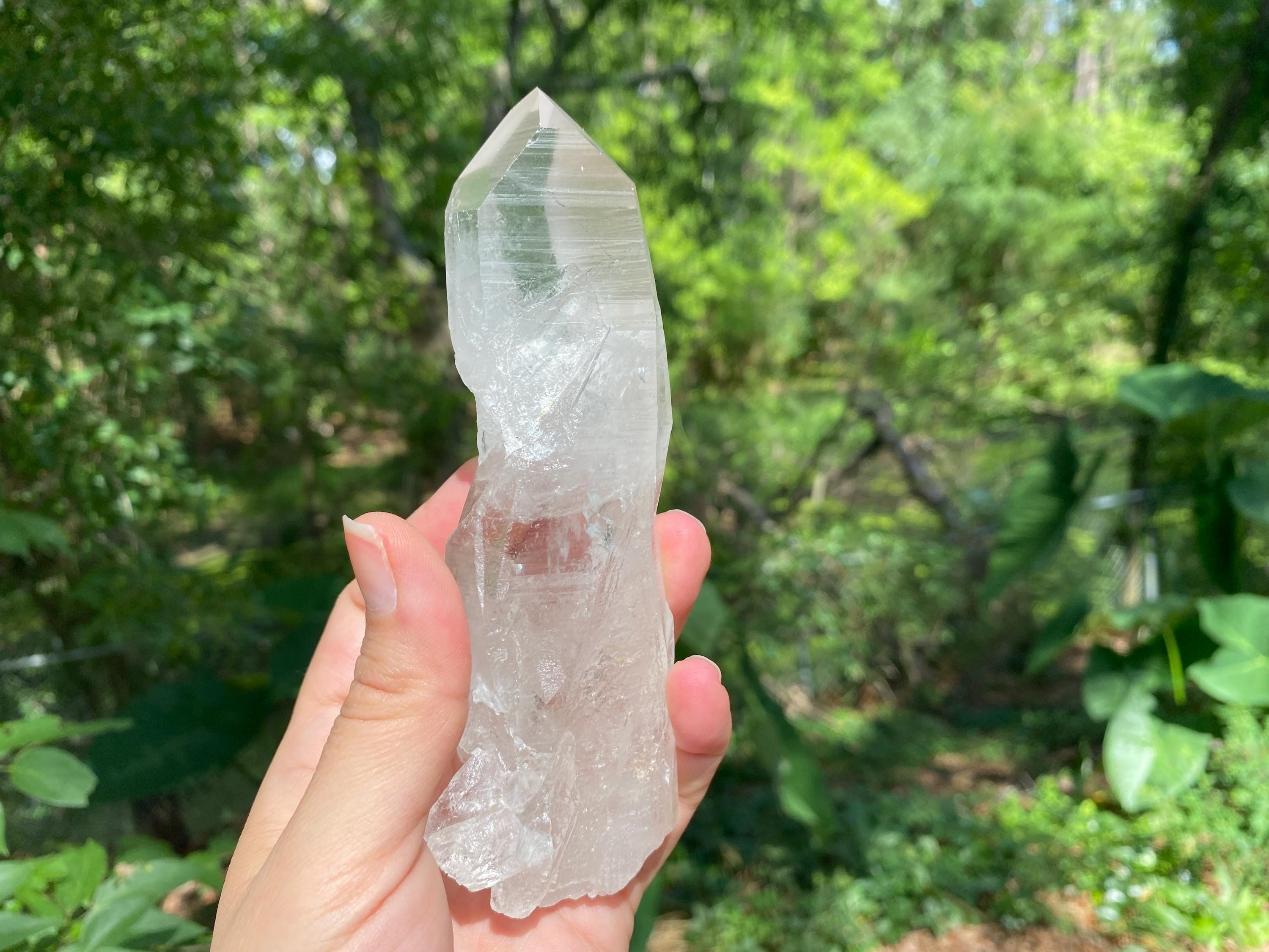 Large Lemurian Quartz Crystal Specimen| High Vibration Stone, Meditation & Spiritual Growth, Energy Amplifier, a magnificent piece.