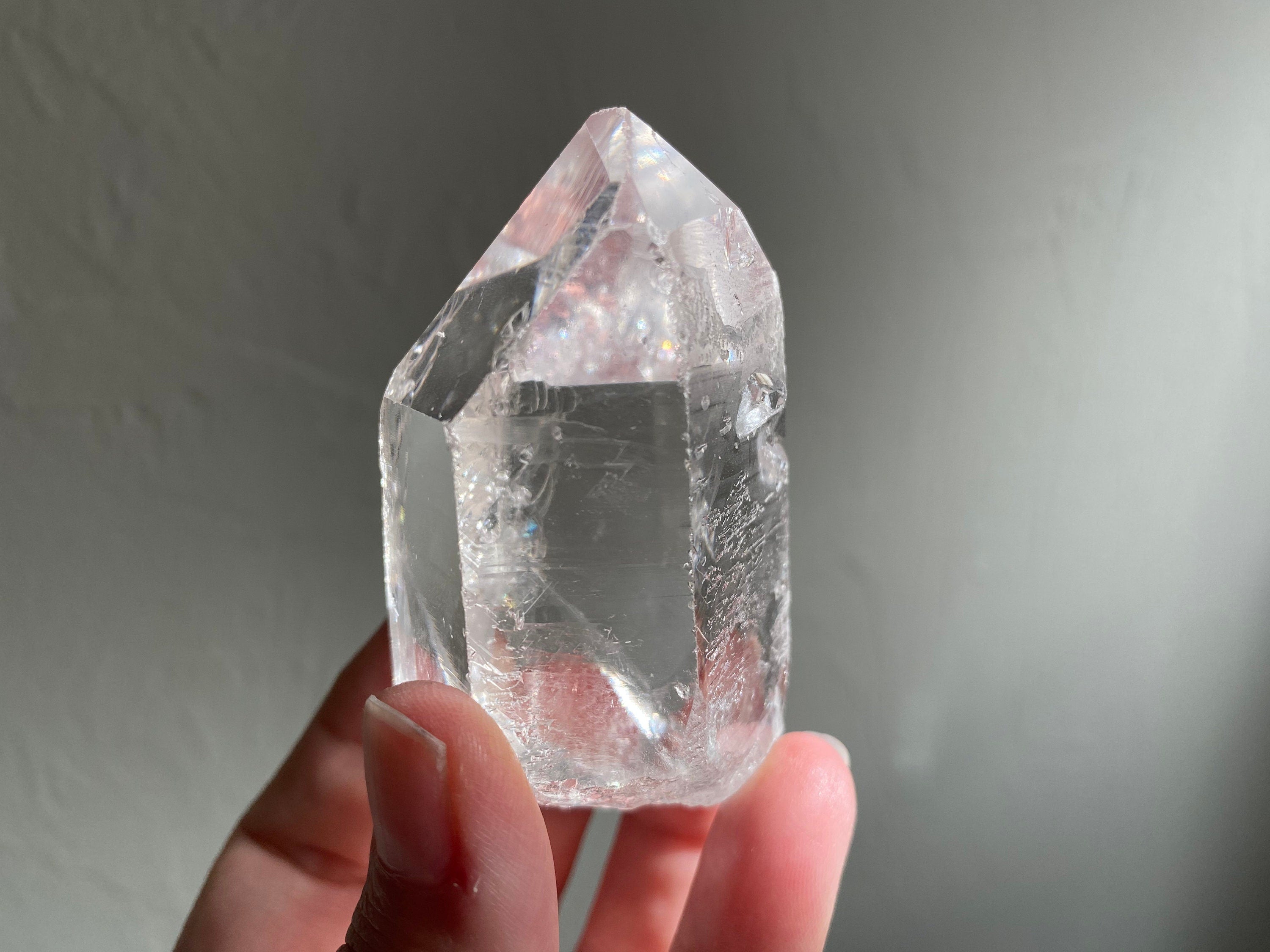 Gorgeous Water Clear Quartz Point.