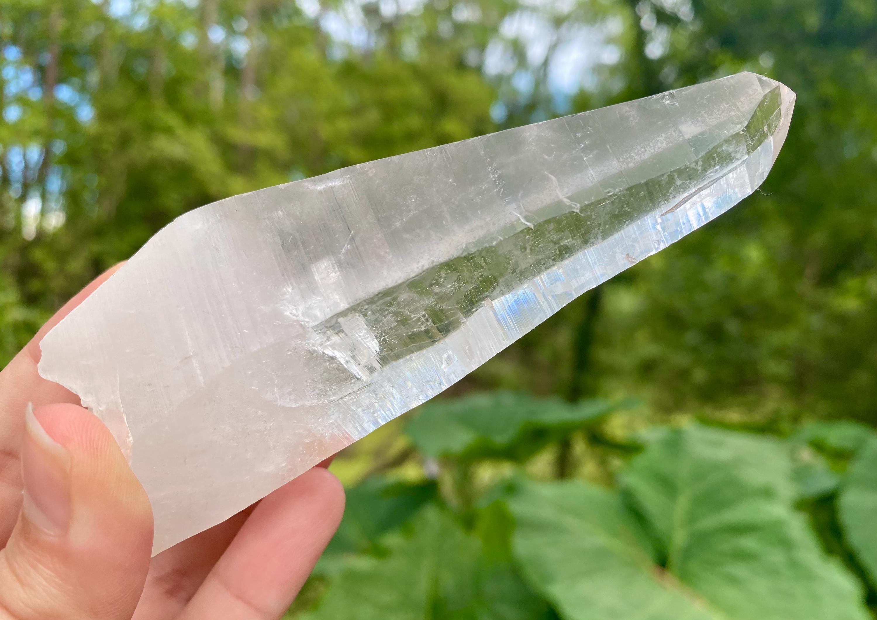 Natural Diamantina Quartz Crystal | Clear Quartz Point, Healing Stone, High Vibration Crystal, Meditation & Energy Amplifier