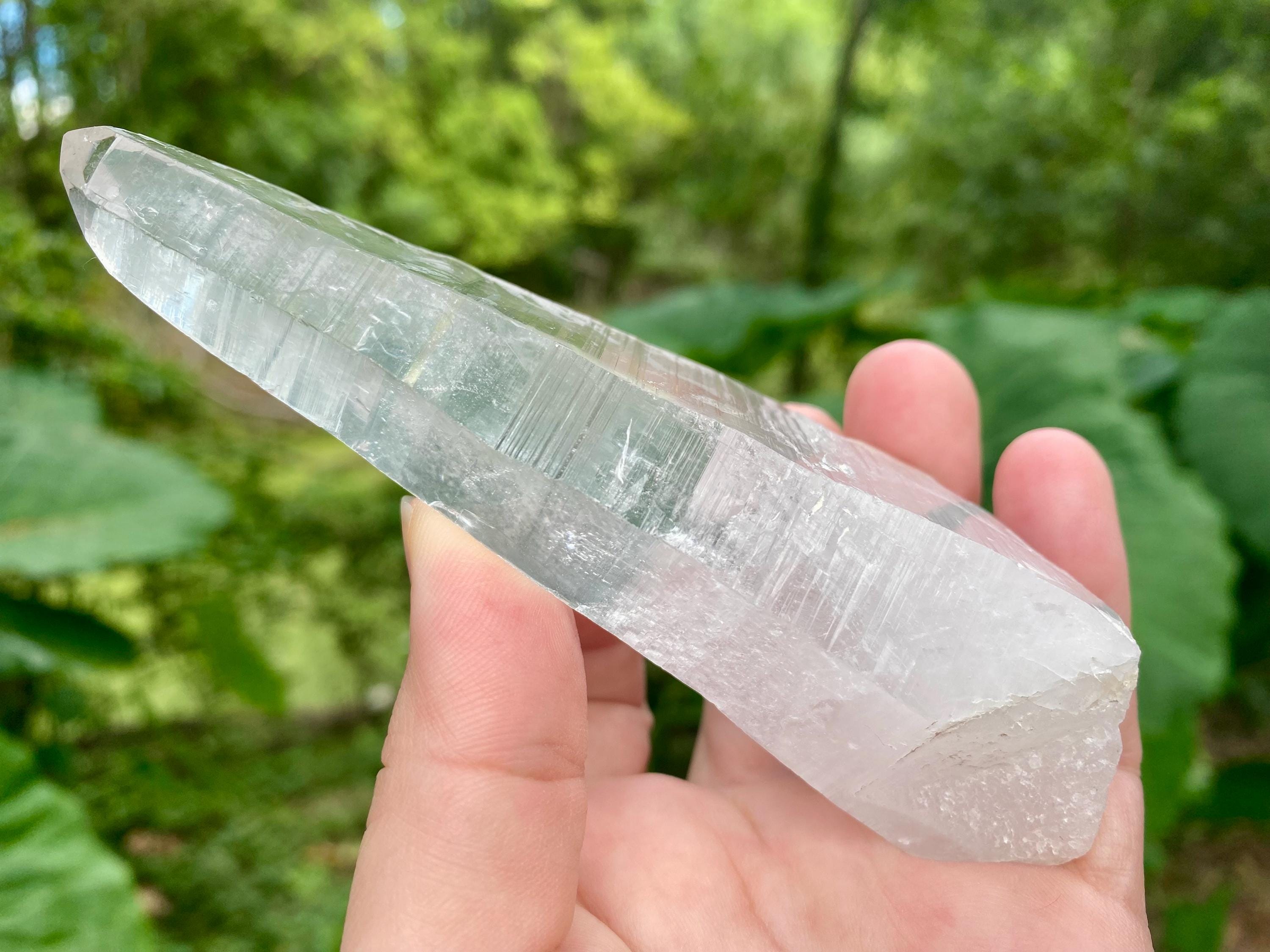 Natural Diamantina Quartz Crystal | Clear Quartz Point, Healing Stone, High Vibration Crystal, Meditation & Energy Amplifier