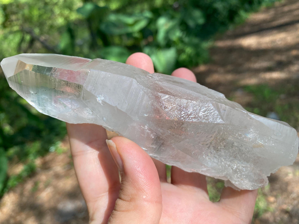 Large Lemurian Quartz Crystal Specimen| High Vibration Stone, Meditation & Spiritual Growth, Energy Amplifier, a magnificent piece.