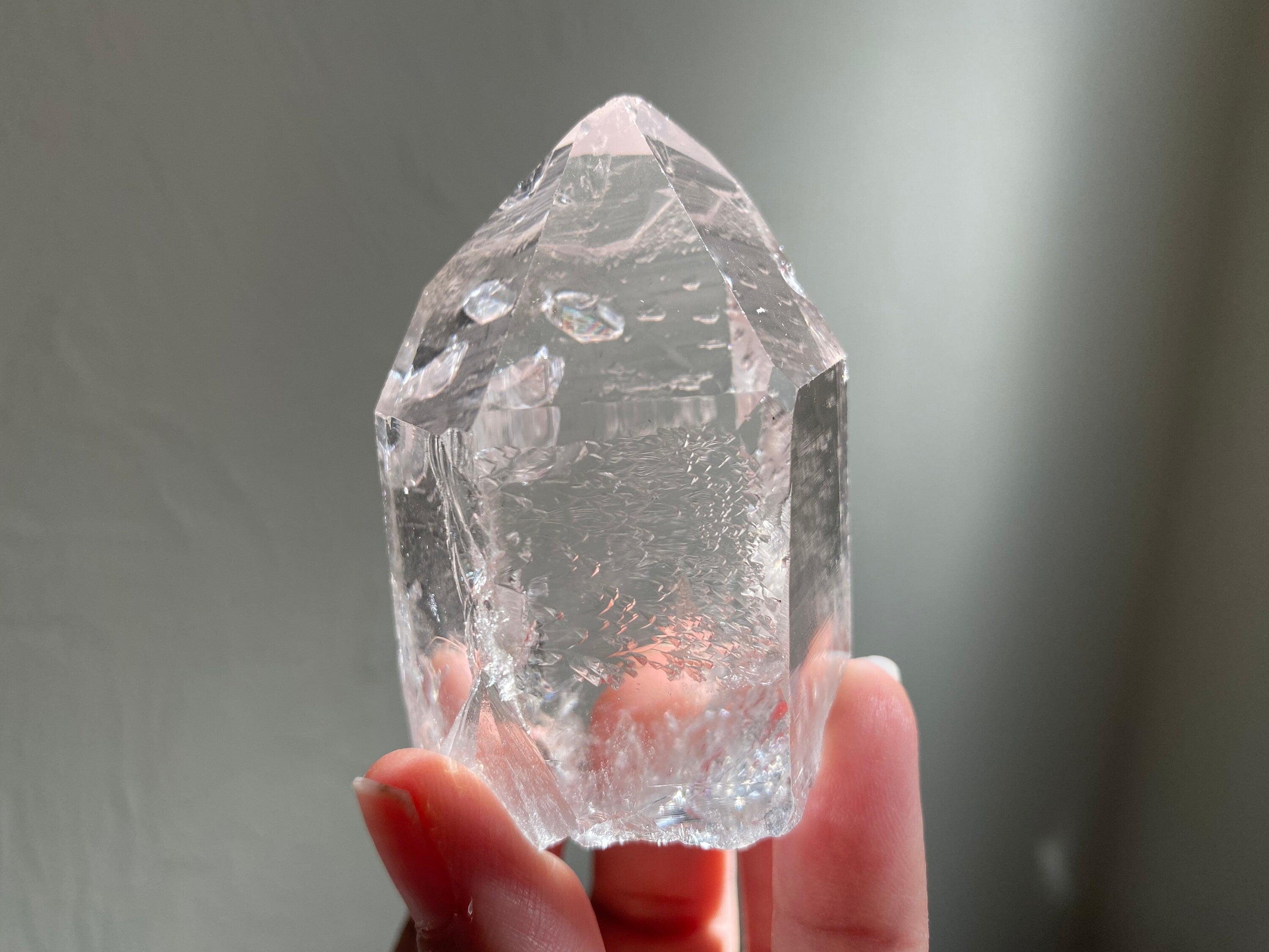 Gorgeous Water Clear Quartz Point.