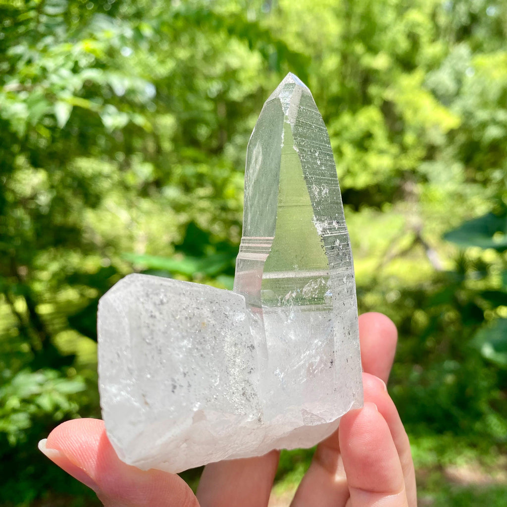 Large Twin Lemurian Seed Crystal | Double Quartz Point, High Vibration Stone, Meditation, Healing & Energy Amplifier. It weighs 8.6 Oz.