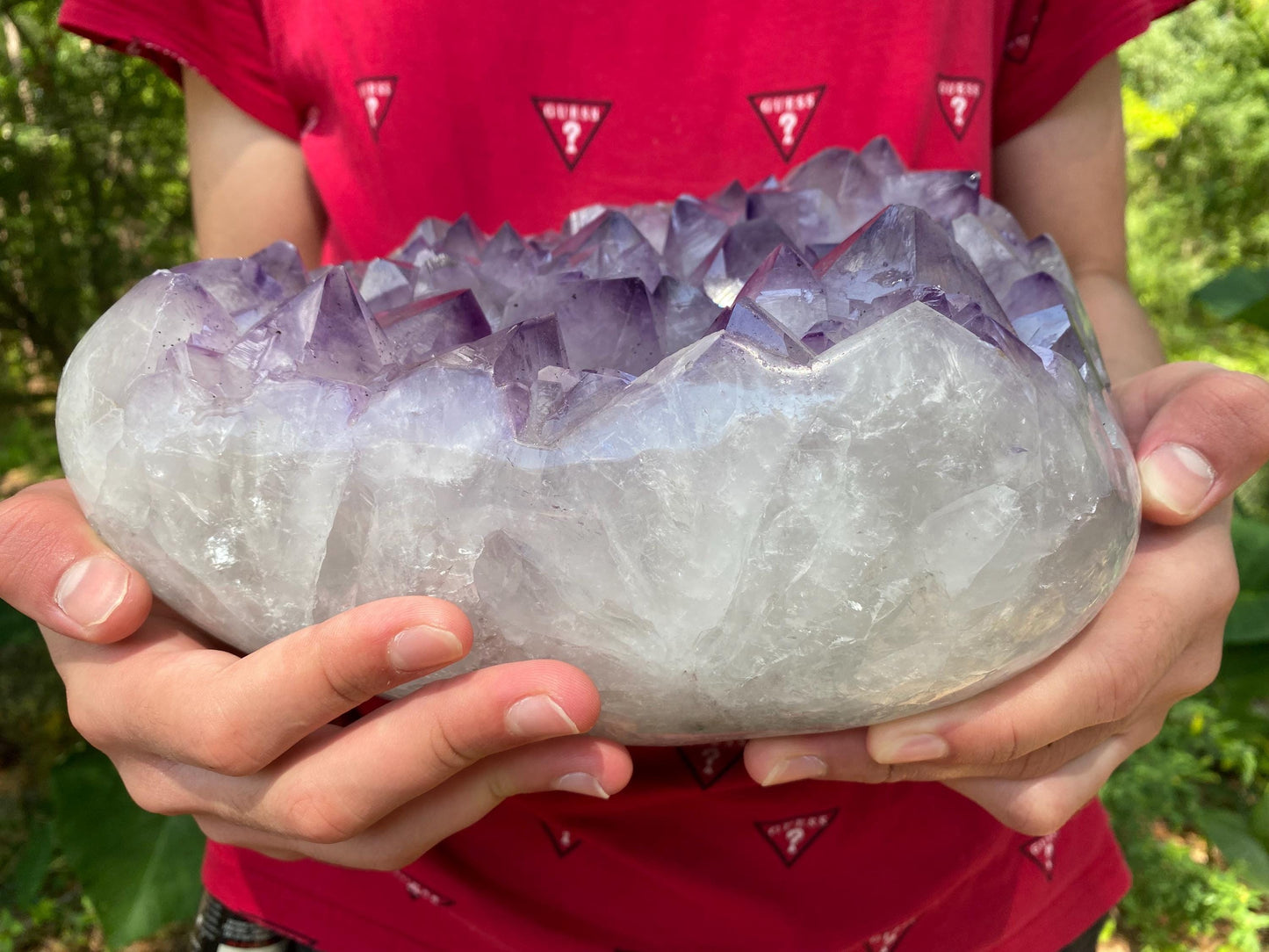 XXL Amethyst Amethyst Cluster | Raw Healing Crystal, Purple Geode, High Vibration Stone, Spiritual growth and Protection & Meditation.
