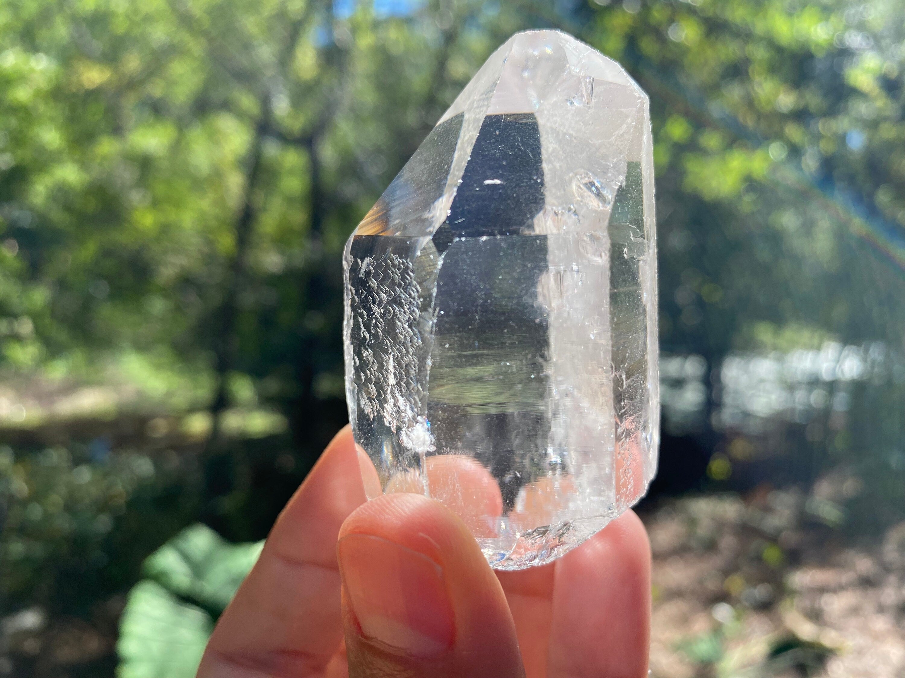 Gorgeous Water Clear Quartz Point.