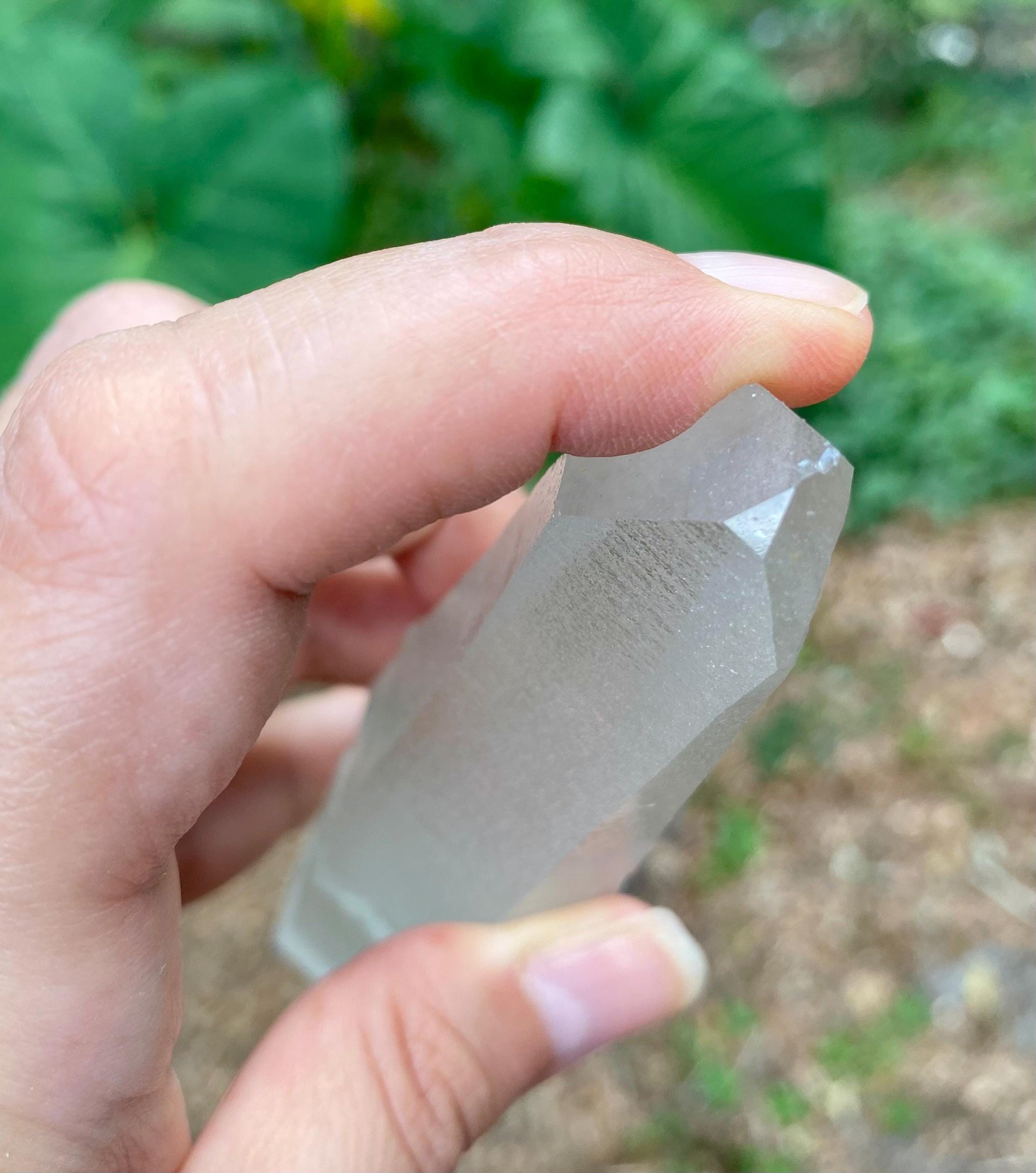 Large Lemurian Quartz Crystal | Healing Point, High Vibration Stone, Meditation & Spiritual Growth, Energy Amplifier.