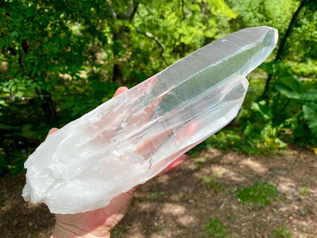 Extra Large Twin Lemurian Seed Crystal | Double Quartz Point, High Vibration Stone, Meditation, Healing & Energy Amplifier, one of a kind.