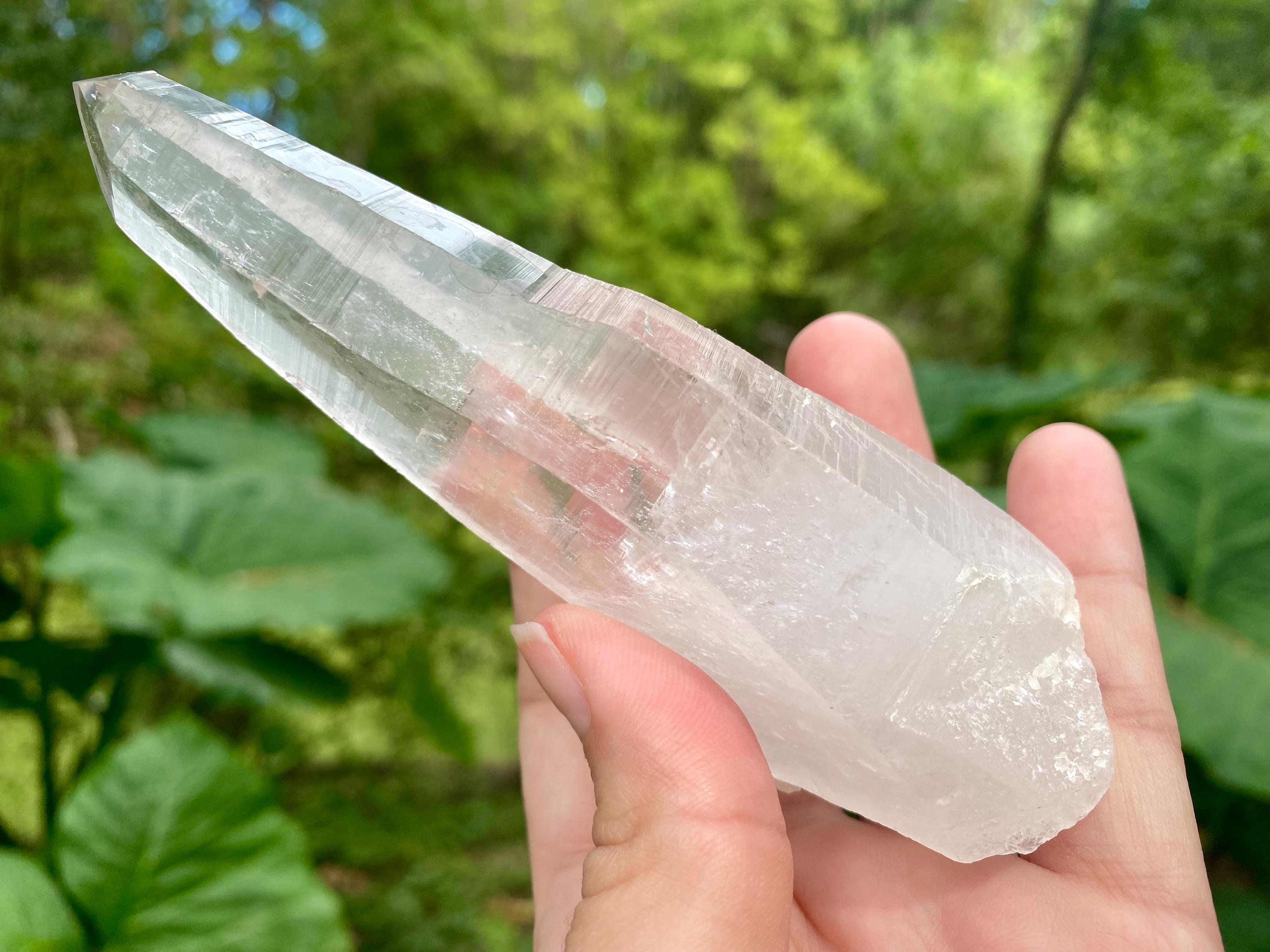 Natural Diamantina Quartz Crystal | Clear Quartz Point, Healing Stone, High Vibration Crystal, Meditation & Energy Amplifier