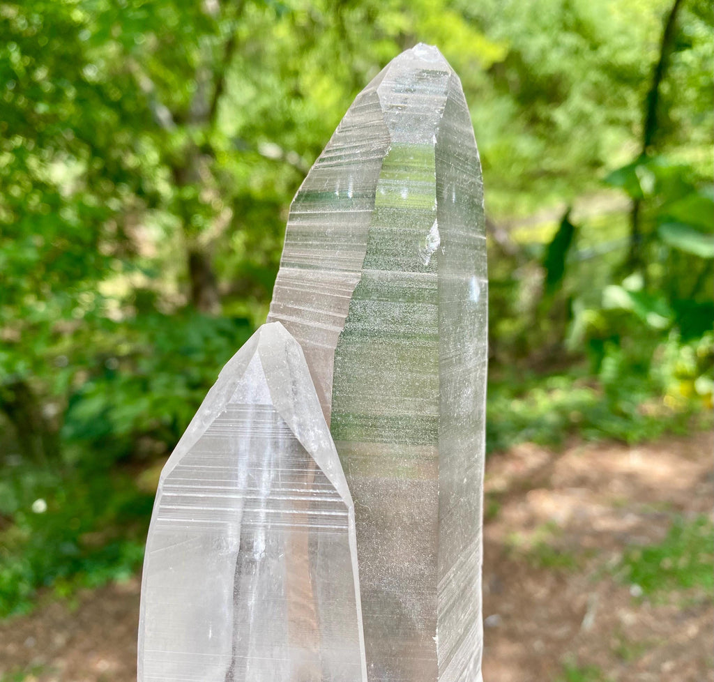 Extra Large Twin Lemurian Seed Crystal | Double Quartz Point, High Vibration Stone, Meditation, Healing & Energy Amplifier, one of a kind.