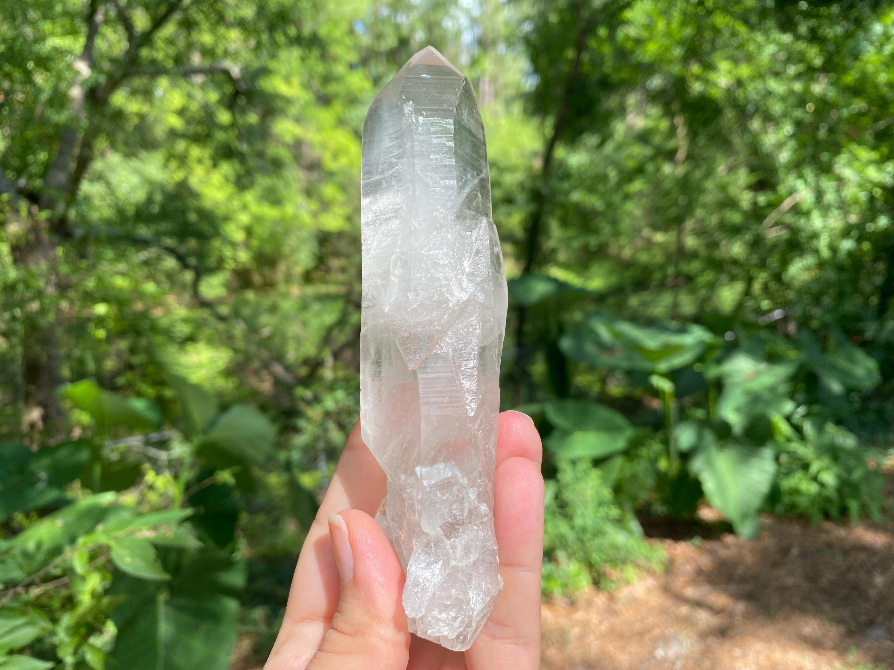 Large Lemurian Quartz Crystal Specimen| High Vibration Stone, Meditation & Spiritual Growth, Energy Amplifier, a magnificent piece.