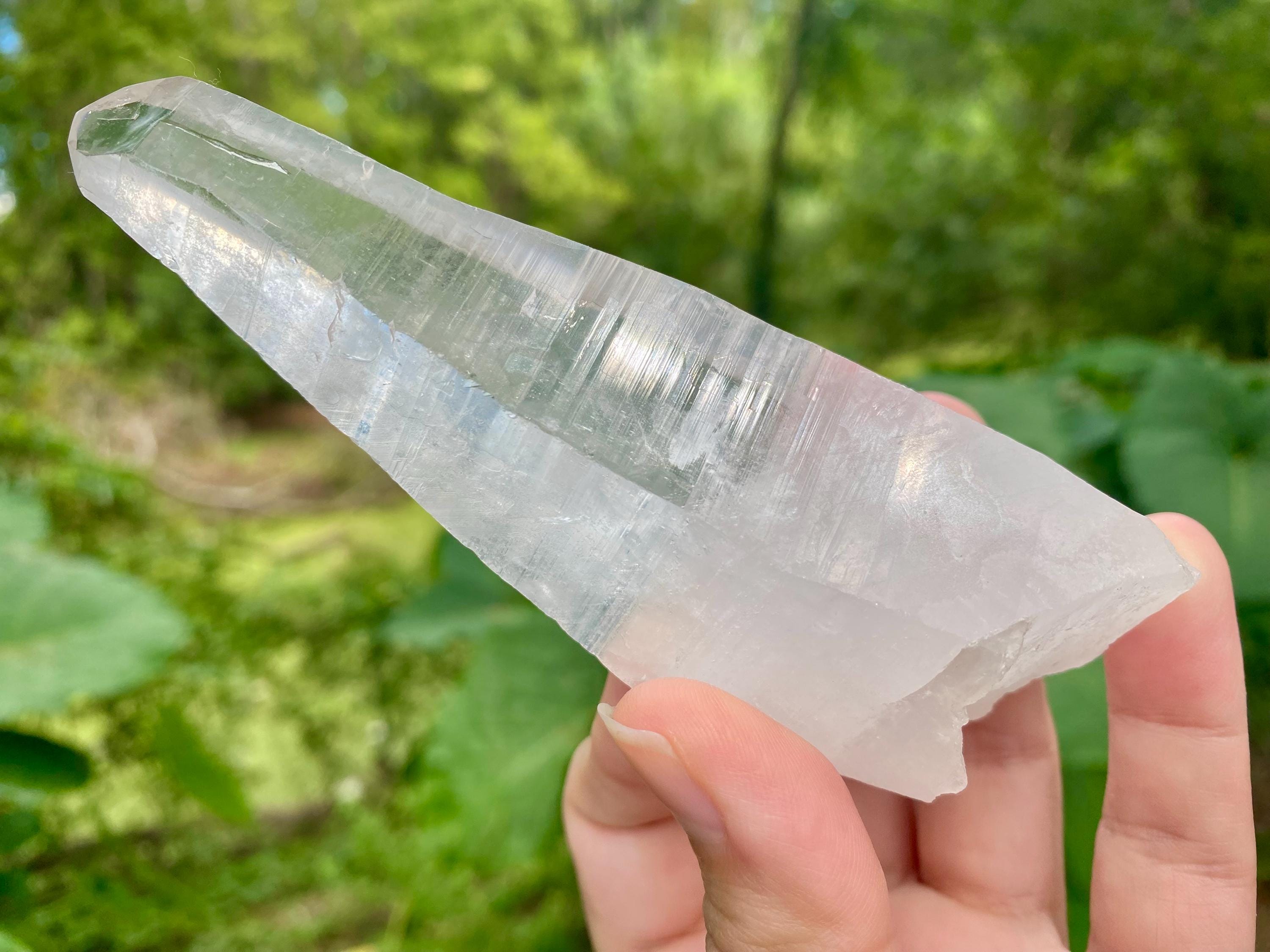 Natural Diamantina Quartz Crystal | Clear Quartz Point, Healing Stone, High Vibration Crystal, Meditation & Energy Amplifier