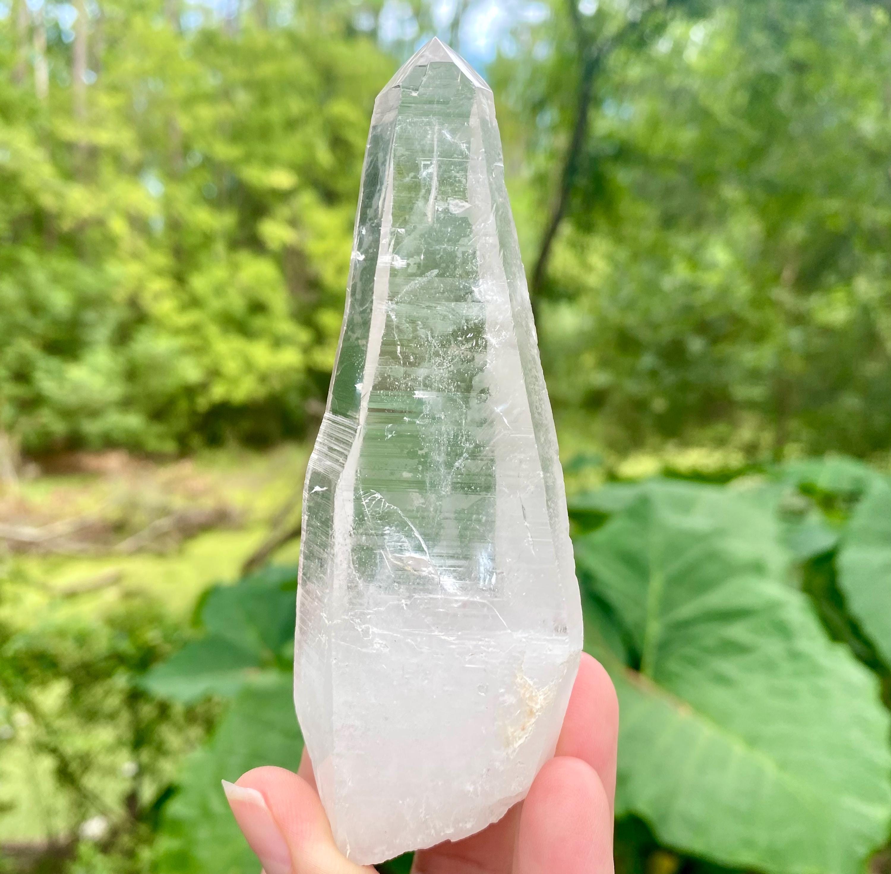 Natural Diamantina Quartz Crystal | Clear Quartz Point, Healing Stone, High Vibration Crystal, Meditation & Energy Amplifier