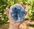 Celestite Crystal Geode – Raw Celestine Cluster for Angelic Energy– Soothing Blue Crystal for Home  Decor, Chakra Alignment, Natural Crystal